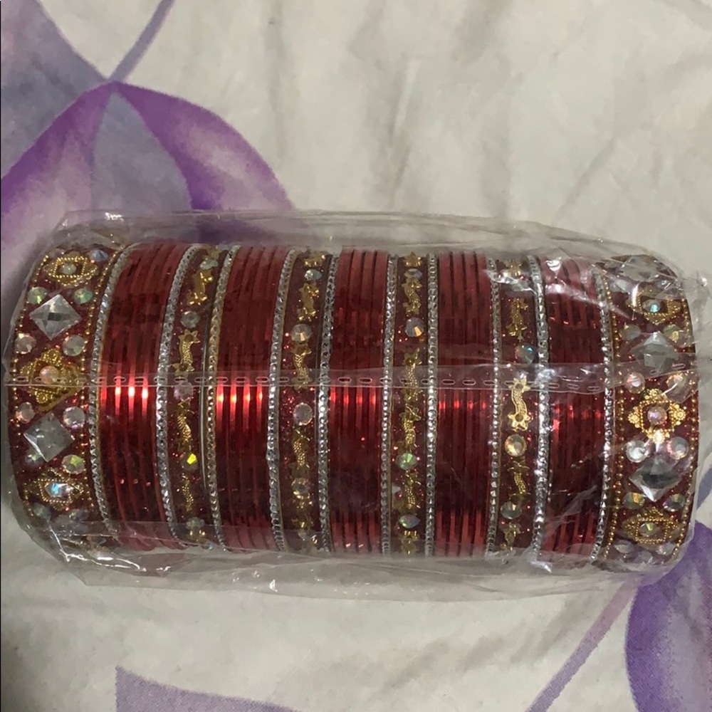 Red Pakistani Churian for Shaadi Mint Condition
